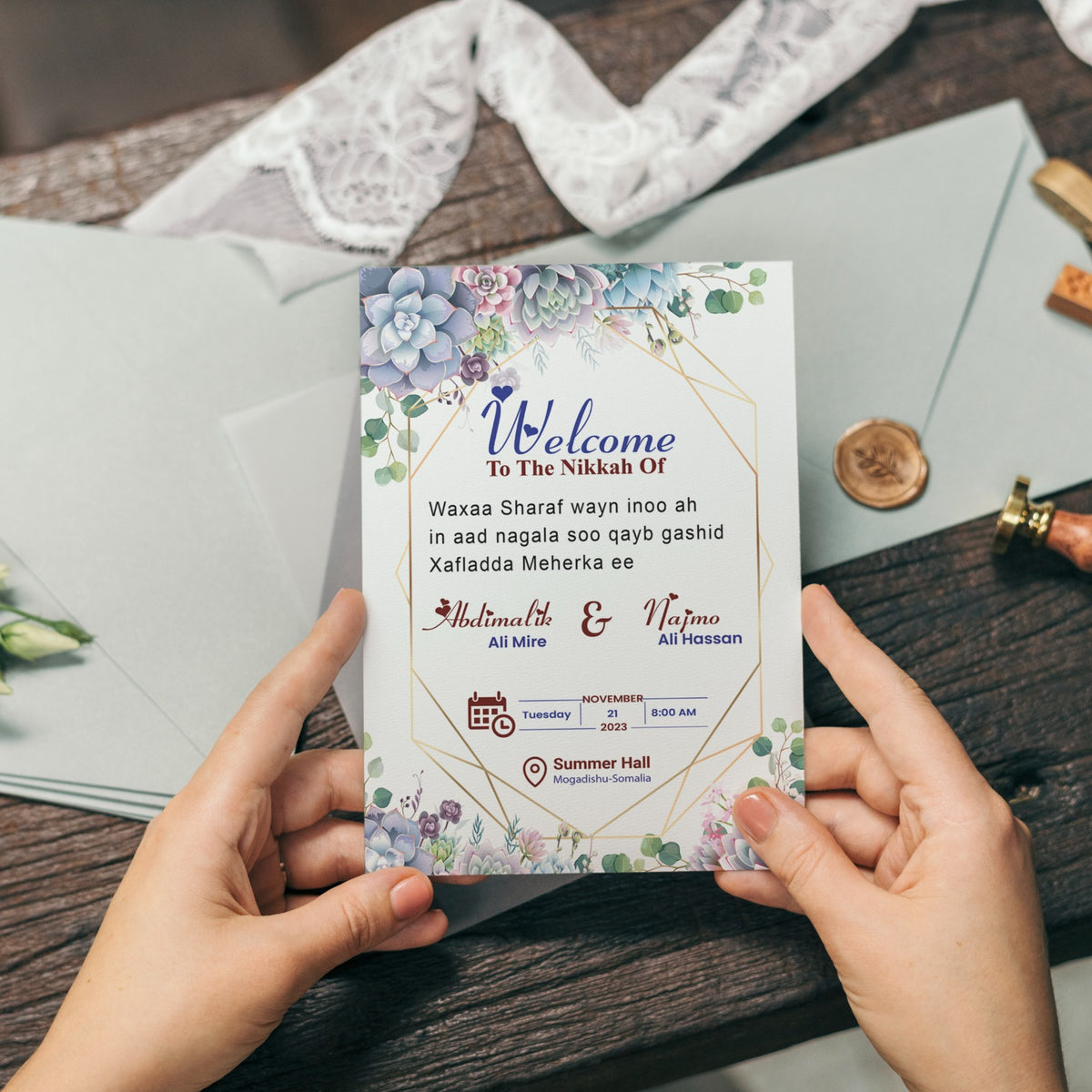 Wedding invitation